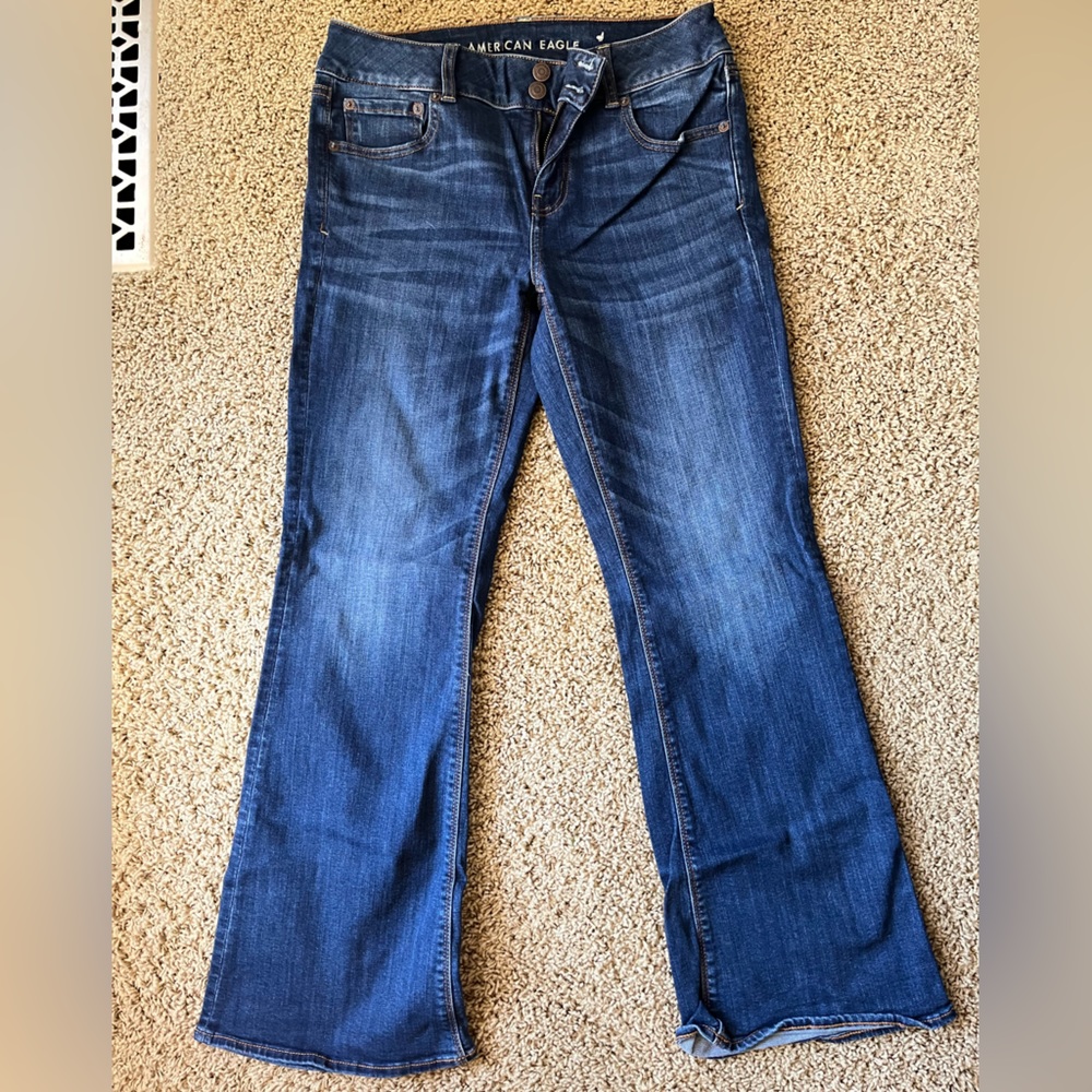 American eagle jeans artist flair super stretch size 10 short